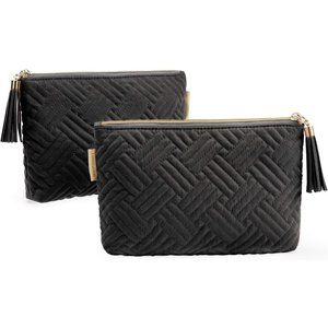 BAGSMART Women 2 Pcs Purse Travel Pouch for Makeup Small Cosmetic Bag